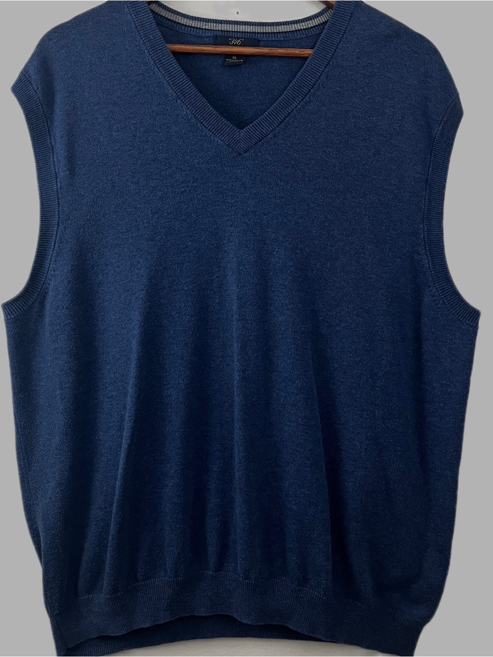 Brooks Brothers Blue Supima Cotton Sweater Vest XL